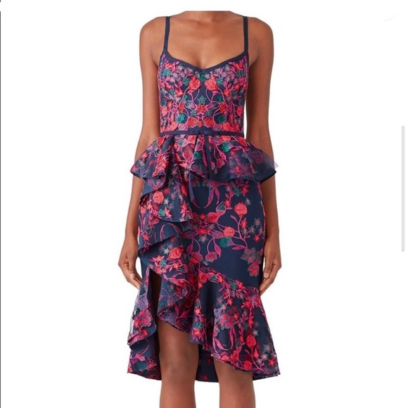 Marchesa Notte MIDI Dress - Picture 2 of 11